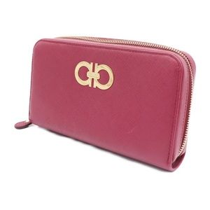 Salvatore Ferragamo Long Red Gancini Wallet